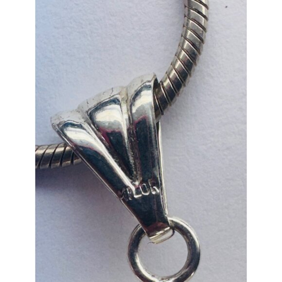 Estate Sterling Silver 925 Sunburst Face Pendant w/ Rope Chain 22” Spring Ring 2 - Picture 9 of 12